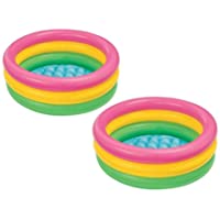 Los mejores  - Intex - Piscina hinchable de colores para bebés (25 x 85 cm- 2 unidades)